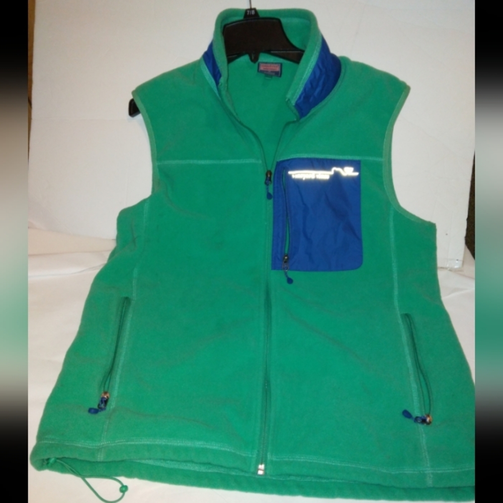 Vineyard vines fleece zip vest
